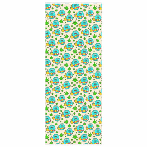 Funny weed marijuana leafs and chips bag Wrapping Paper