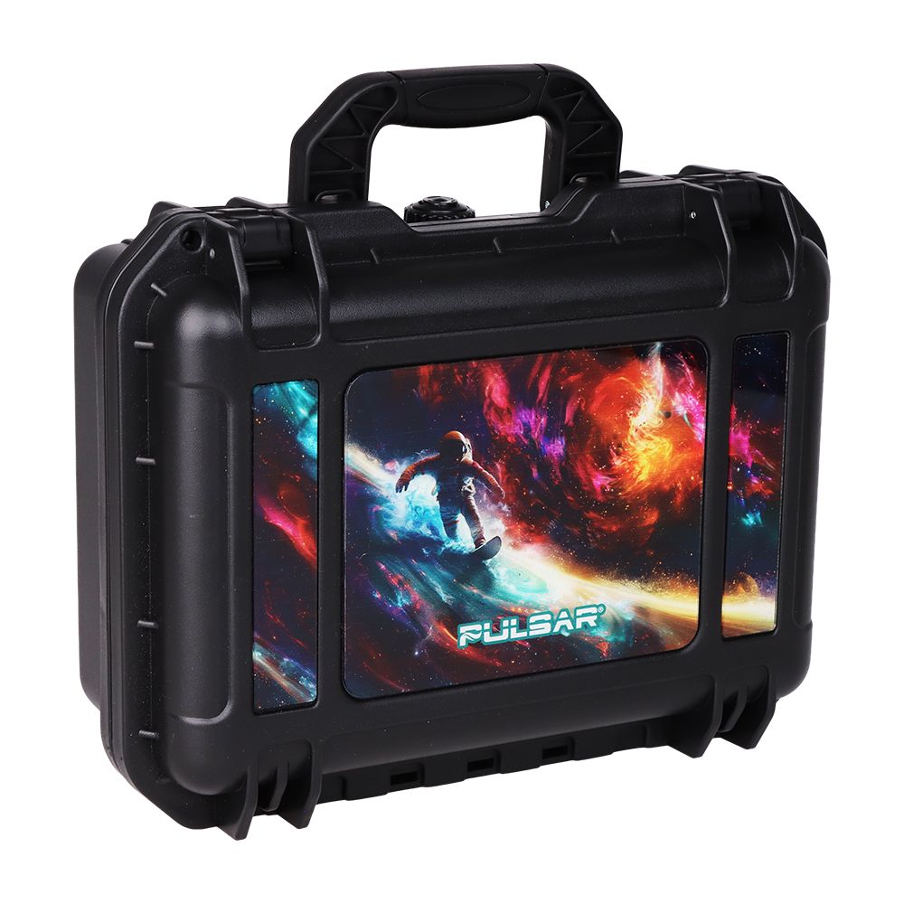 Pulsar Bent Neck Water Pipe Smoker's Hard Case Travel Set | 5.75" | 14mm F