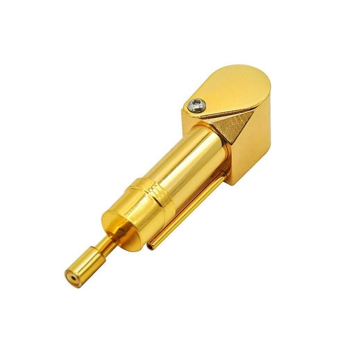 Brass Tobacco Smoking Pipe w/ Stash Storage Cylinder Chamber Metal w/