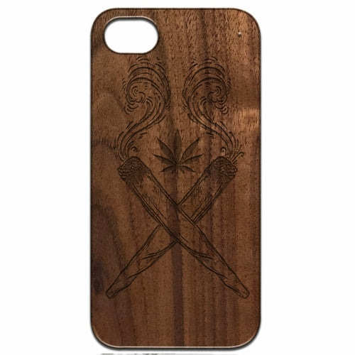 Marijuana Leaf - Engraved