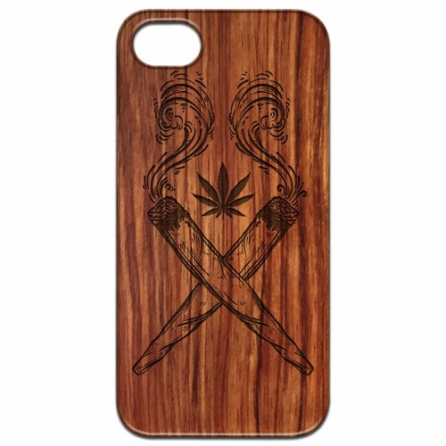 Marijuana Leaf - Engraved